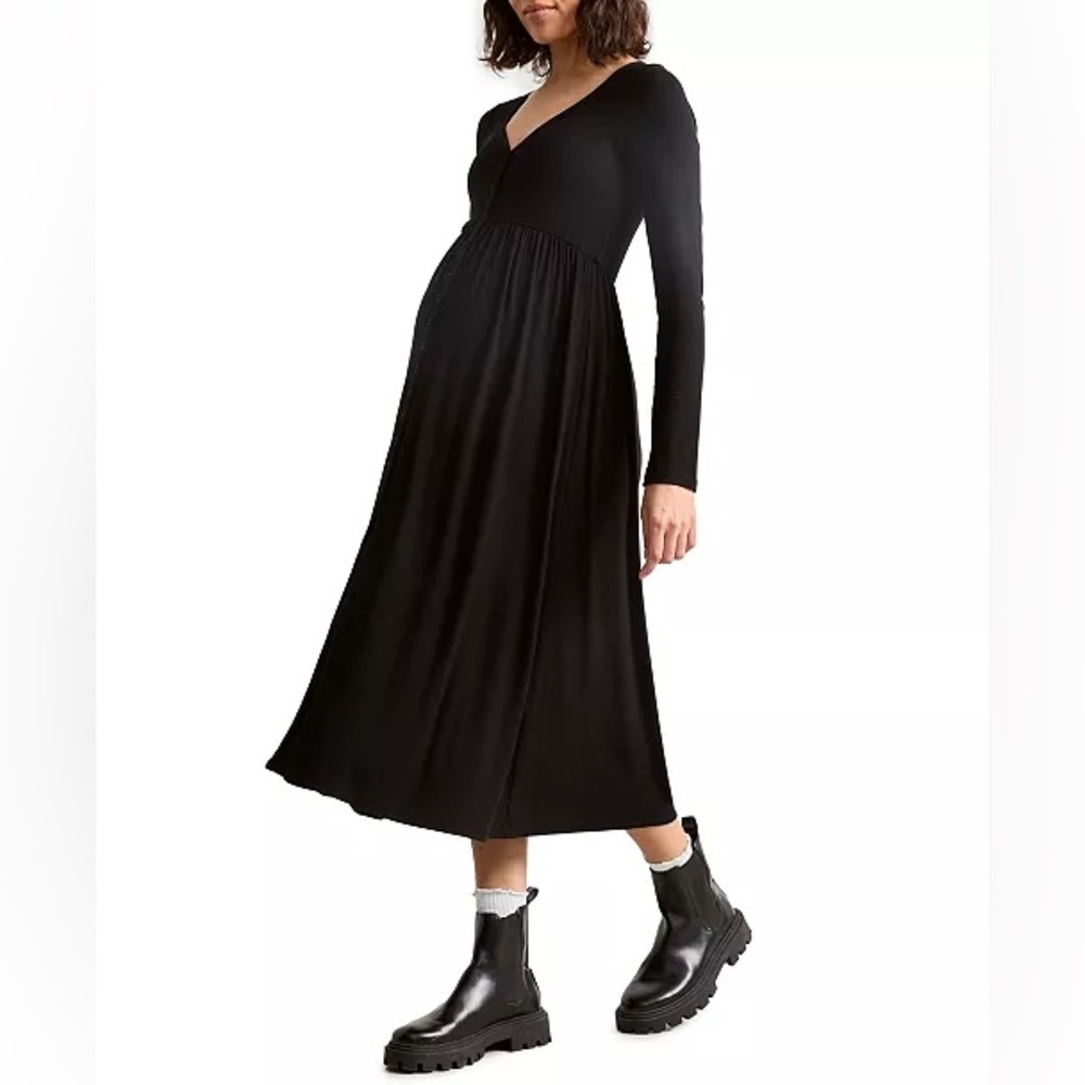 Hatch Black Maternity Dress